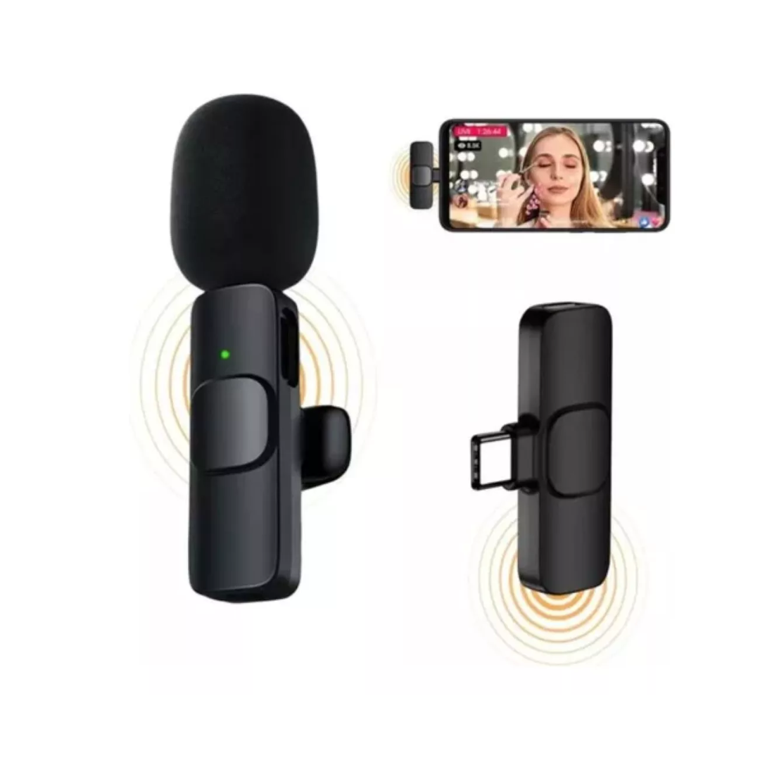 🎤 Micrófono de Solapa Inalámbrico K8 – Tipo C