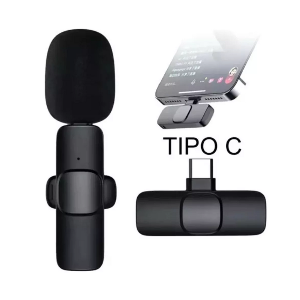 🎤 Micrófono de Solapa Inalámbrico K8 – Tipo C